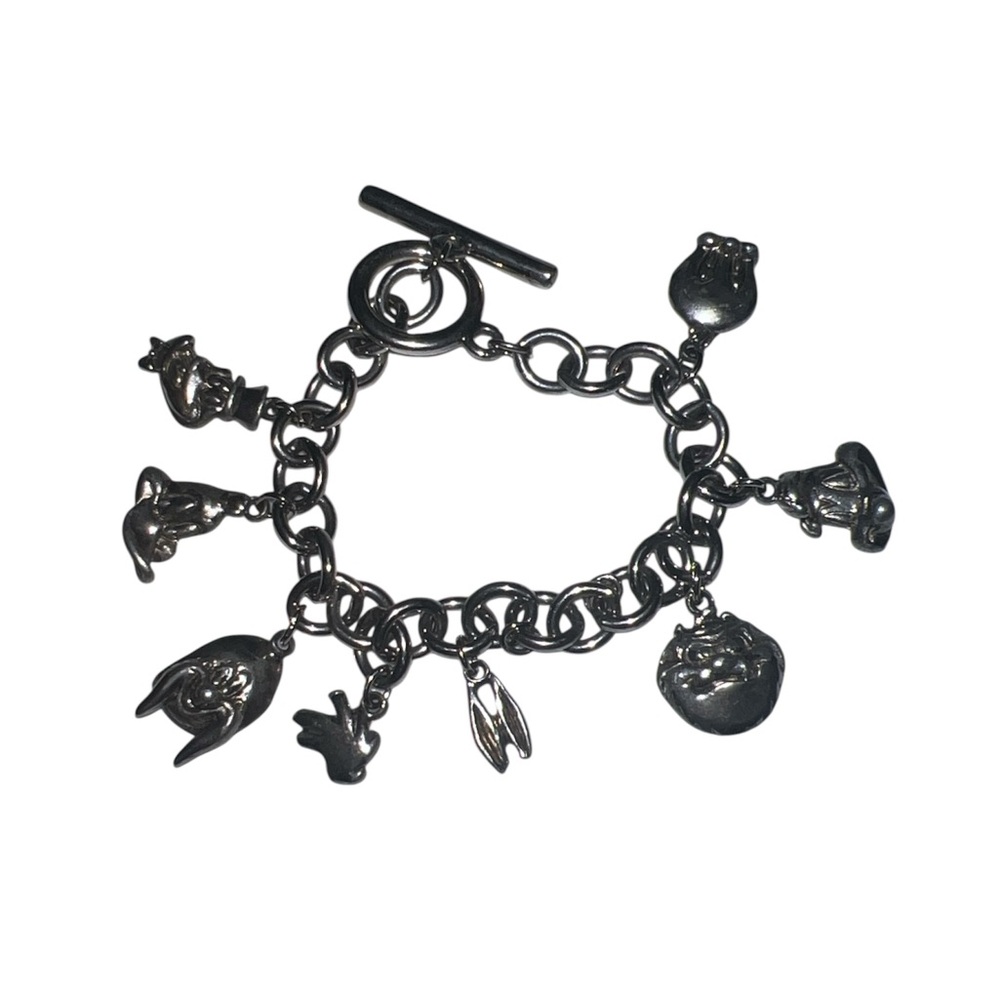 Silver Looney Tune Charm Bracelet